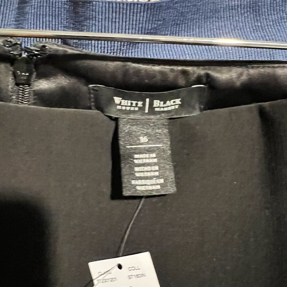 White House Black Market Black 25” Skirt NWT Size 16 - Picture 5 of 6
